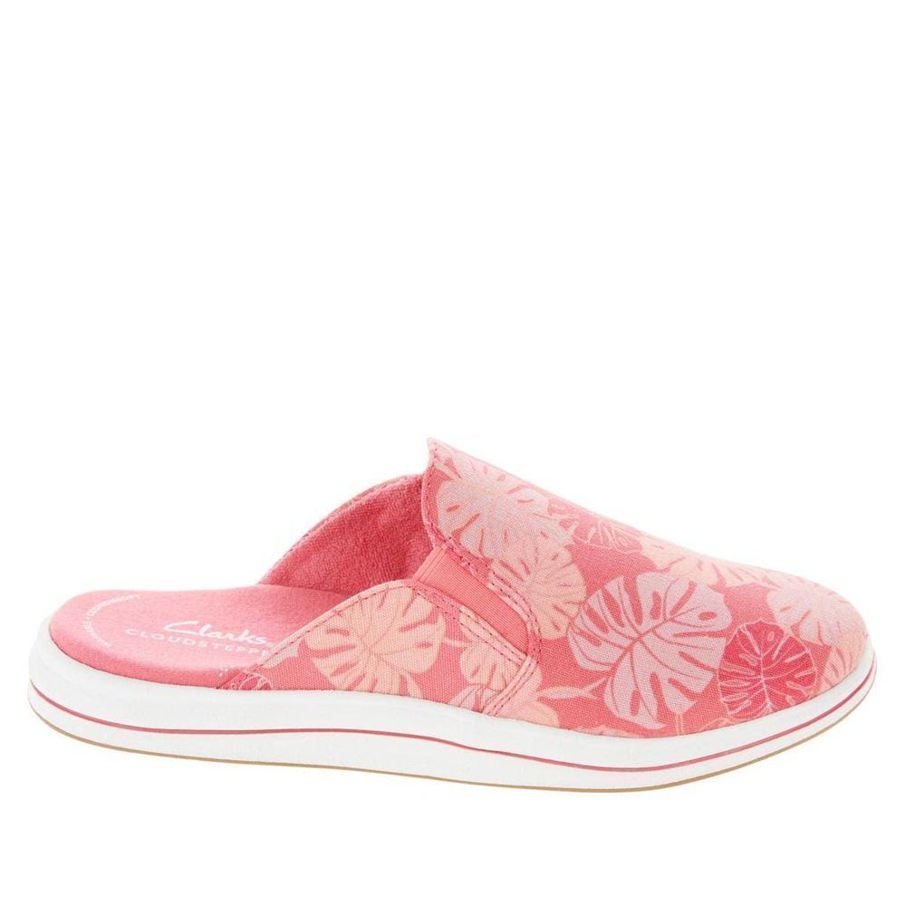 Clarks Cloud steppers Breeze Shore Canvas Slip-on Mules